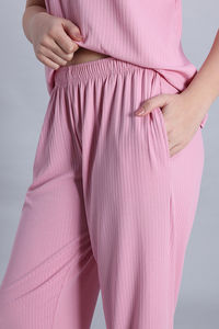 Zivame 2 Mile Fashion Knit Poly Loungewear Set - Cameo Pink — thumbnail 7